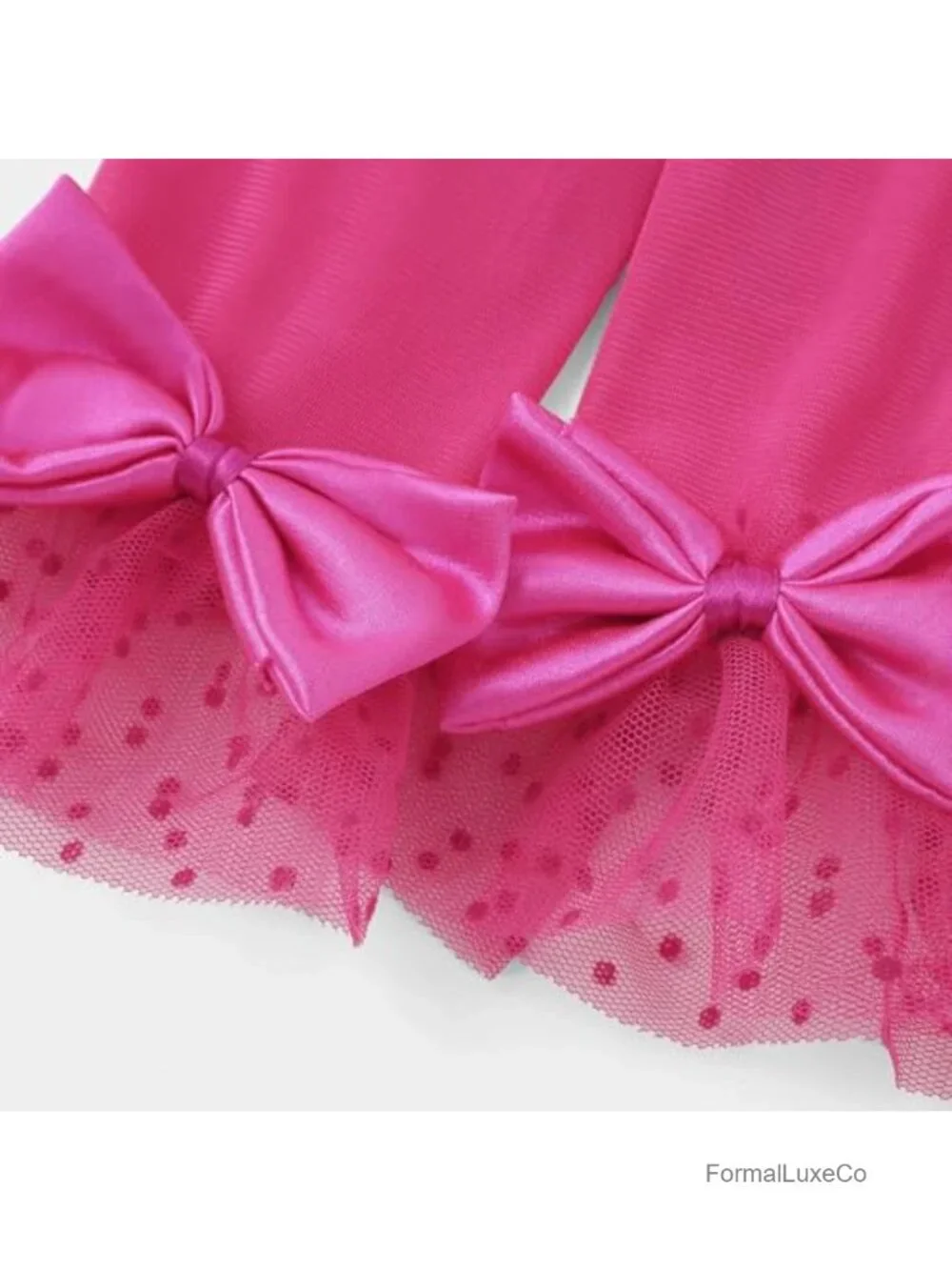 Lace Bow Gloves for Women - Short Evening Prom Wedding Opera Accessories